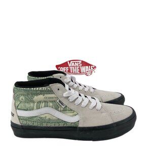 Vans Cream & Green Limited Edition Money Skate Shoes | New With Tags